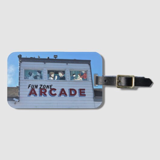 バルボアおもしろいゾーン、ニューポートビーチ、カリフォルニア ラゲッジタグ (正面横)