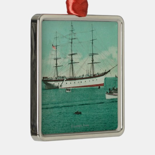 バルボアおよびシナロア州の入ることの眺め メタルオーナメント (右)