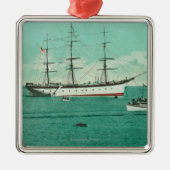 バルボアおよびシナロア州の入ることの眺め メタルオーナメント (正面)