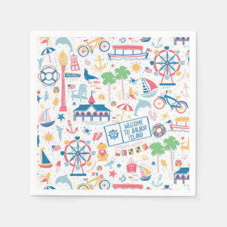 バルボアアイランドカクテルナプキンス スタンダードカクテルナプキン