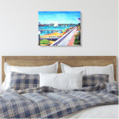 バルボアアイランドニューポートビーチCa. キャンバスプリント (インサイチュ (寝室))