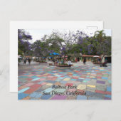 バルボアスペインのパークのザビレッジアートセンター ポストカード (正面/裏面)