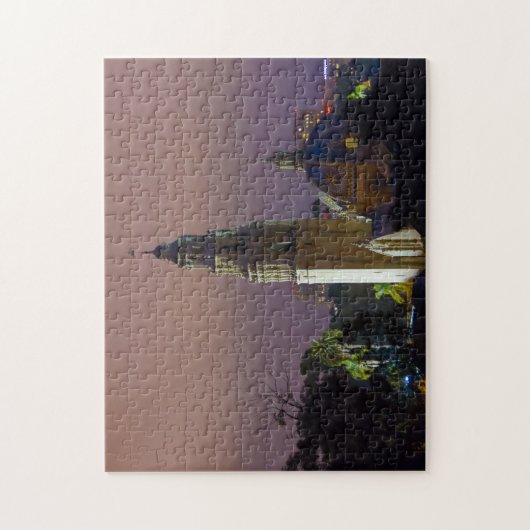 バルボアパークカリフォルニアタワードームアットデュスク ジグソーパズル (縦)