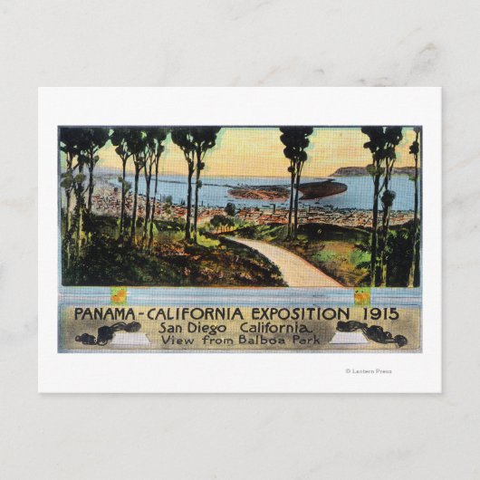 バルボアパークビューオブシティパナマCAエキスポ ポストカード (正面)