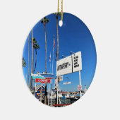 バルボア島フェリー、ニューポートビーチ、カリフォルニア セラミックオーナメント (右)