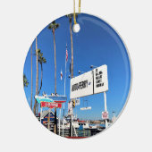 バルボア島フェリー、ニューポートビーチ、カリフォルニア セラミックオーナメント (左)