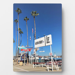 バルボア島フェリー、ニューポートビーチ、カリフォルニア フォトプラーク