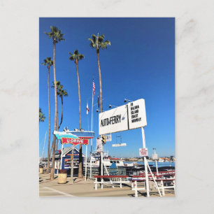 バルボア島フェリー、ニューポートビーチ、カリフォルニア ポストカード