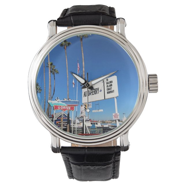 バルボア島フェリー、ニューポートビーチ、カリフォルニア 腕時計 (正面)