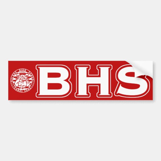 バルボア高校(BHS) バンパーステッカー (正面)