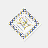 バルボーダ オーダーメイド モノグラム ウェディング セレブレーション ペーパー スタンダードカクテルナプキン (角)