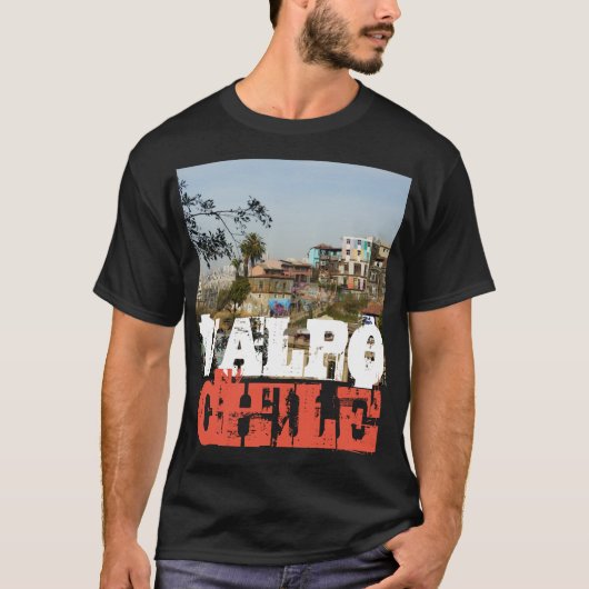 "バルポ"バルパライソChile City View 3 Tシャツ (正面)