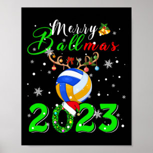 バルマメリース2023クリスマスサンタ・トナカイ・バレーボール ポスター