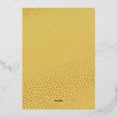 バルミツワーかわいらしス淡い色のペックグラデーション金ゴールド 箔招待状 (裏面)