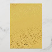 バルミツワーかわいらしス淡い色のペックグラデーション金ゴールド 箔招待状 (裏面)