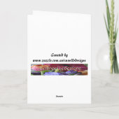 バルミツワーのお祝い カード (裏面)