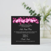 バルミツワーのピンクの《写真》ぼけ味ライト 招待状 (スタンド正面)