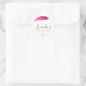 バルミツワーのモダン贅沢な金金ゴールドピンクブラック ラウンドシール (バッグ)