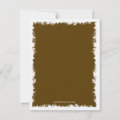 バルミツワーの応答カード、チョコレート生命の樹 出欠カード (裏面)