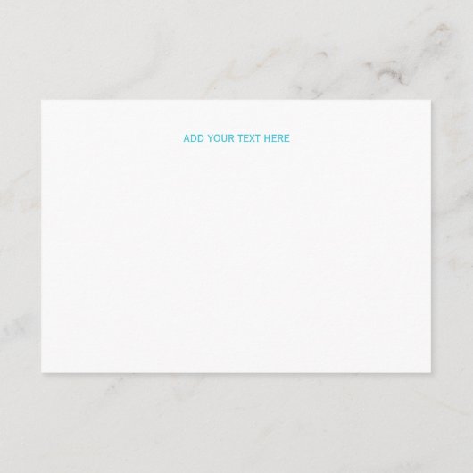 バルミツワーの披露宴緑のティール(緑がかった色)の青い生命の樹 エンクロージャーカード (裏面)