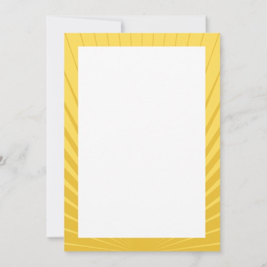 バルミツワーの映画俳優のサンキューカードの黄色の青 サンキューカード (裏面)