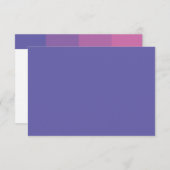 バルミツワーの調的な紫色の応答 出欠カード (正面/裏面)
