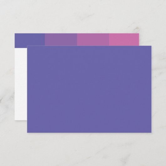 バルミツワーの調的な紫色の応答 出欠カード (正面/裏面)