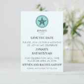 バルミツワーは日付を保存する 招待状 (スタンド正面)