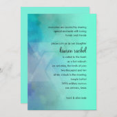 バルミツワーアクアとダビデの青い星 招待状 (正面/裏面)