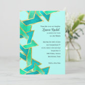 バルミツワーアクアターコイズスターオブデイビッド 招待状 (スタンド正面)