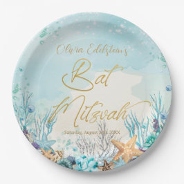 バルミツワーアンダーザシービーチ12th 13誕生日 ペーパープレート