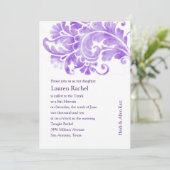 バルミツワーアンティークプルーム 招待状 (スタンド正面)