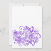 バルミツワーアンティークプルーム 招待状 (裏面)