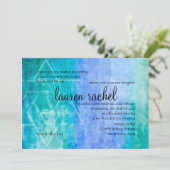 バルミツワーウォーターカラーストリークスブルースターオブデイビッド 招待状 (スタンド正面)