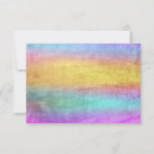 バルミツワーウォーターカラーストリークス 出欠カード (正面)