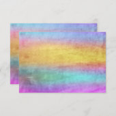 バルミツワーウォーターカラーストリークス 出欠カード (正面/裏面)