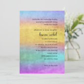 バルミツワーウォーターカラーストリークス 招待状 (スタンド正面)