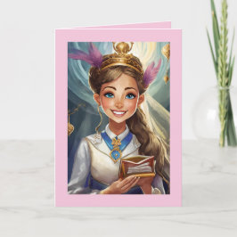 バルミツワーカード5" x 7"折り畳みグリーティングカード カード