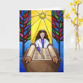 バルミツワーカード カード (黄色い花)