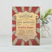 バルミツワーカーニバルまたはサーカス 招待状 (スタンド正面)