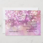 バルミツワーキラライトピンク 招待状 (正面)