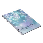 バルミツワーキラライトブルーとパープル ノートブック (右側)