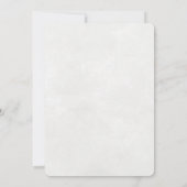 バルミツワーグリッタードレスダイヤモンド招待状 招待状 (裏面)