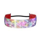 バルミツワーグローパーティー追加の名前とイベント アスレチックヘッドバンド (正面)