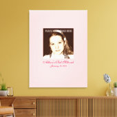 バルミツワーサインインパーティーボード キャンバスプリント (インサイチュ (リビング))