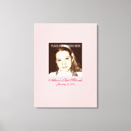 バルミツワーサインインパーティーボード キャンバスプリント