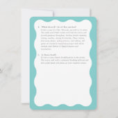 バルミツワーサービス情報アドバイスミントグレイ 招待状 (裏面)