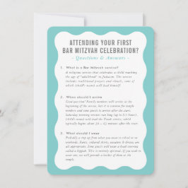 バルミツワーサービス情報アドバイスミントグレイ 招待状