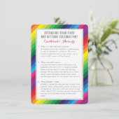 バルミツワーサービス情報アドバイスレインボー 招待状 (スタンド正面)