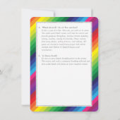 バルミツワーサービス情報アドバイスレインボー 招待状 (裏面)